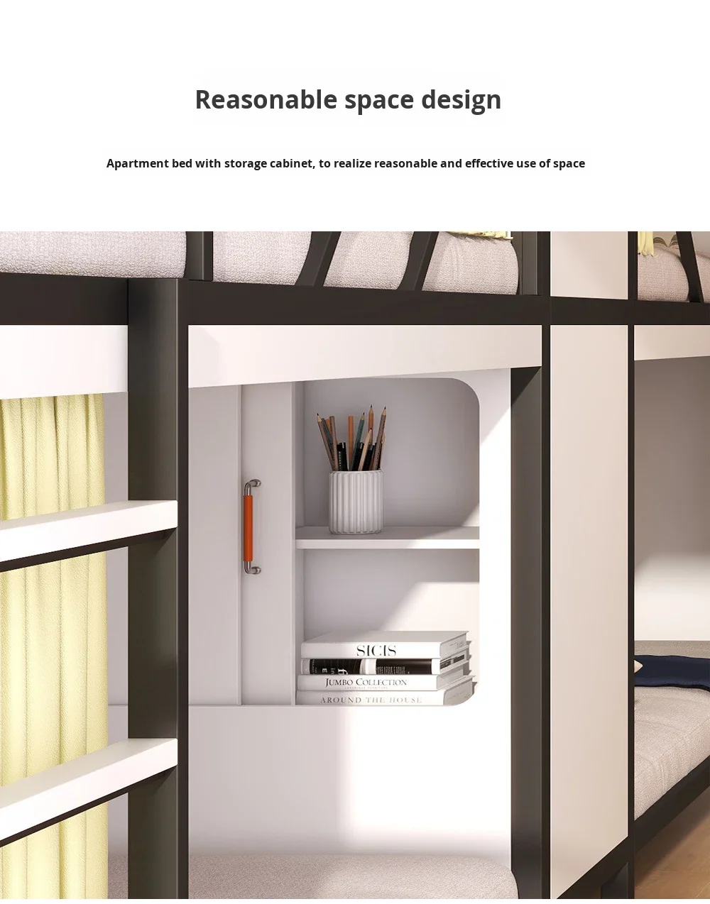 product custom free 3d design service space capsule apartment iron bed dormitory student school double decker bunk bed for adult-14