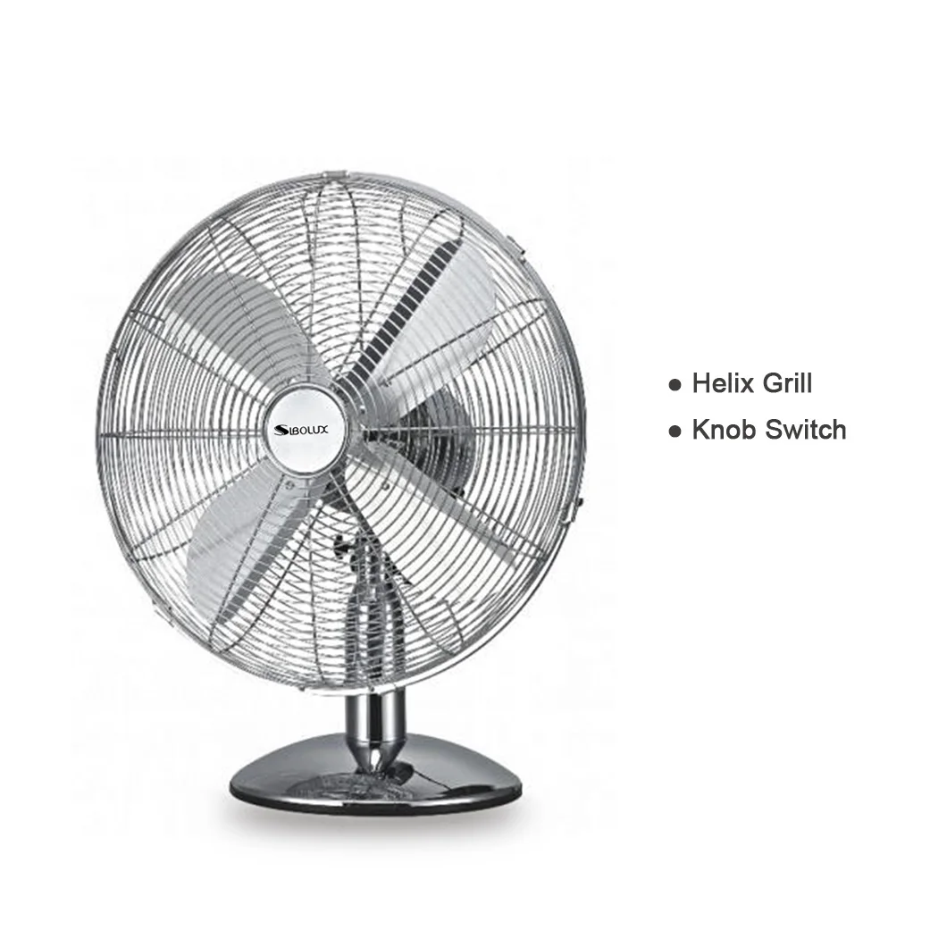 Vintage Table Desk Fan, Electric, Metal - detail 4