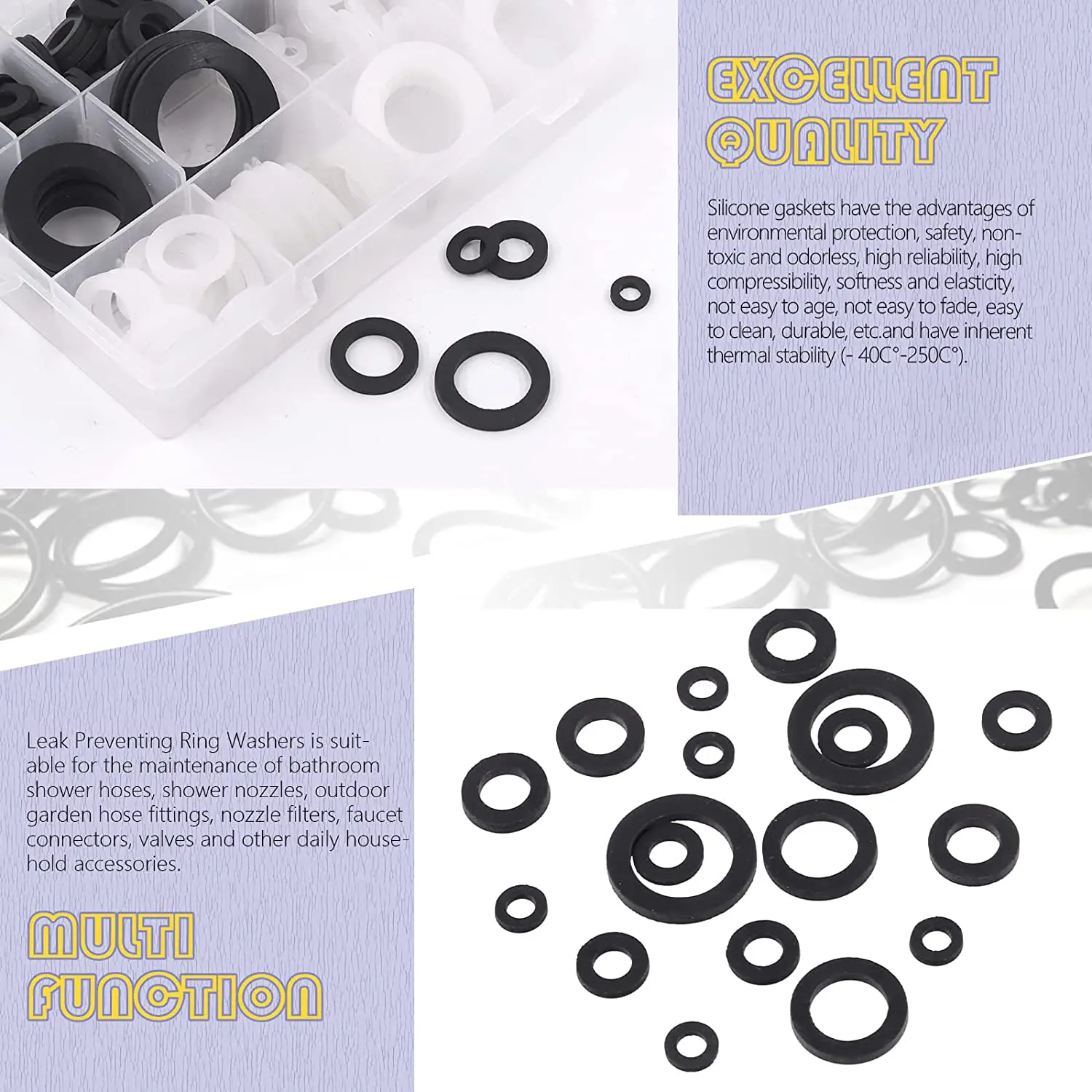 Custom Different Sizes Rubber Production Seals Food Grade Silicone
