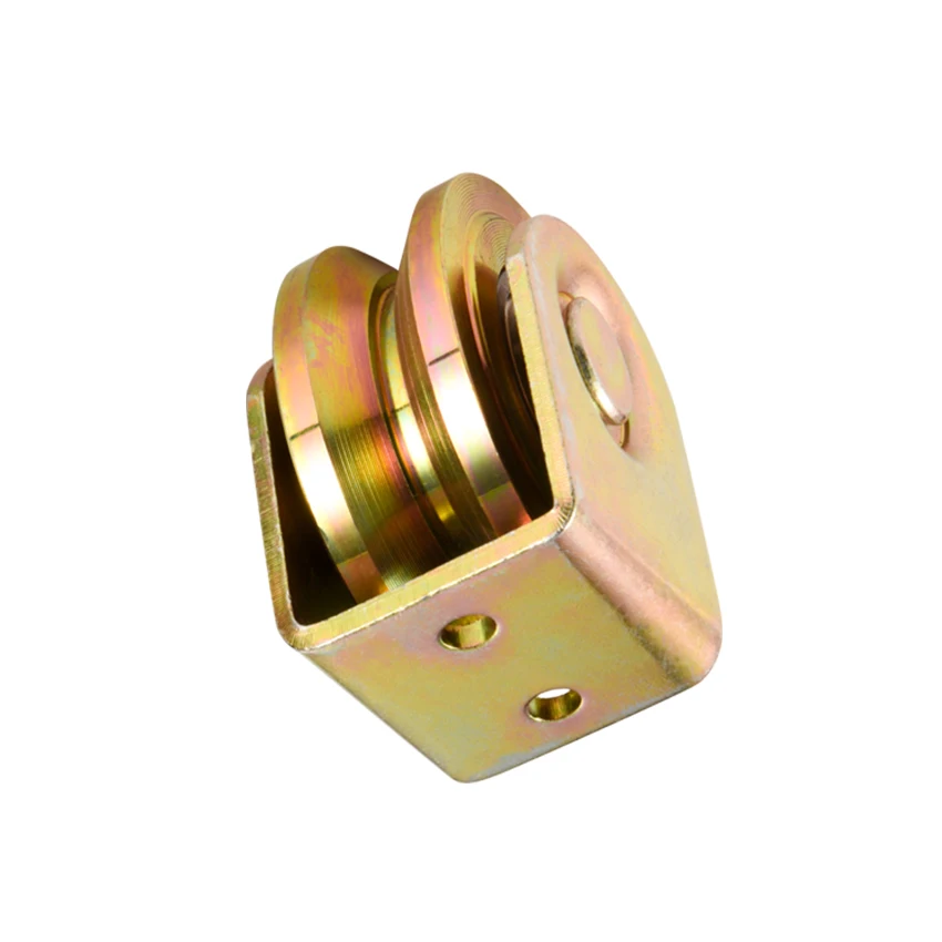 Double Bearings Metal Door Guide Roller Wheel For Sliding Gate Fence