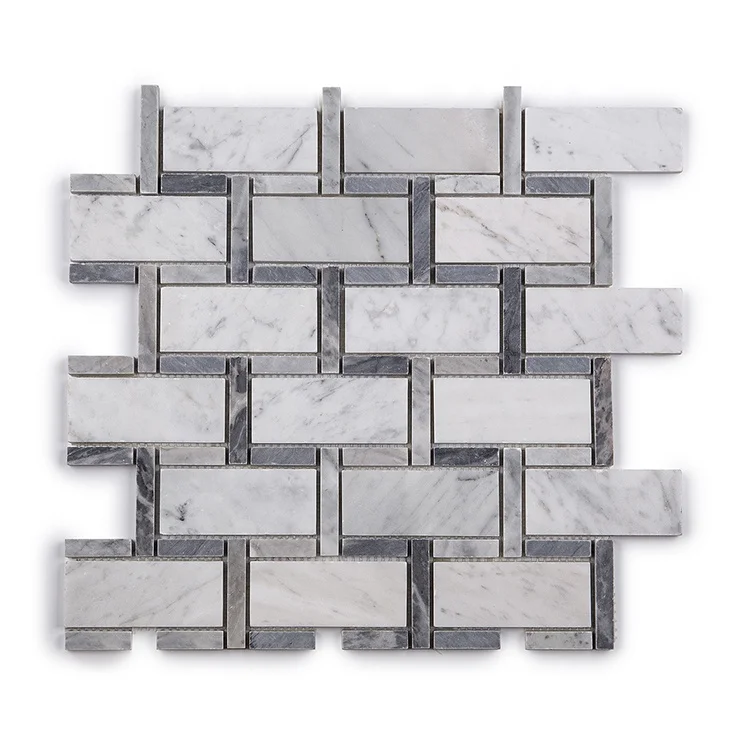Moonight High End Factory Price Grey Blue Stone Brick Polished Marble Mosaic for Wall