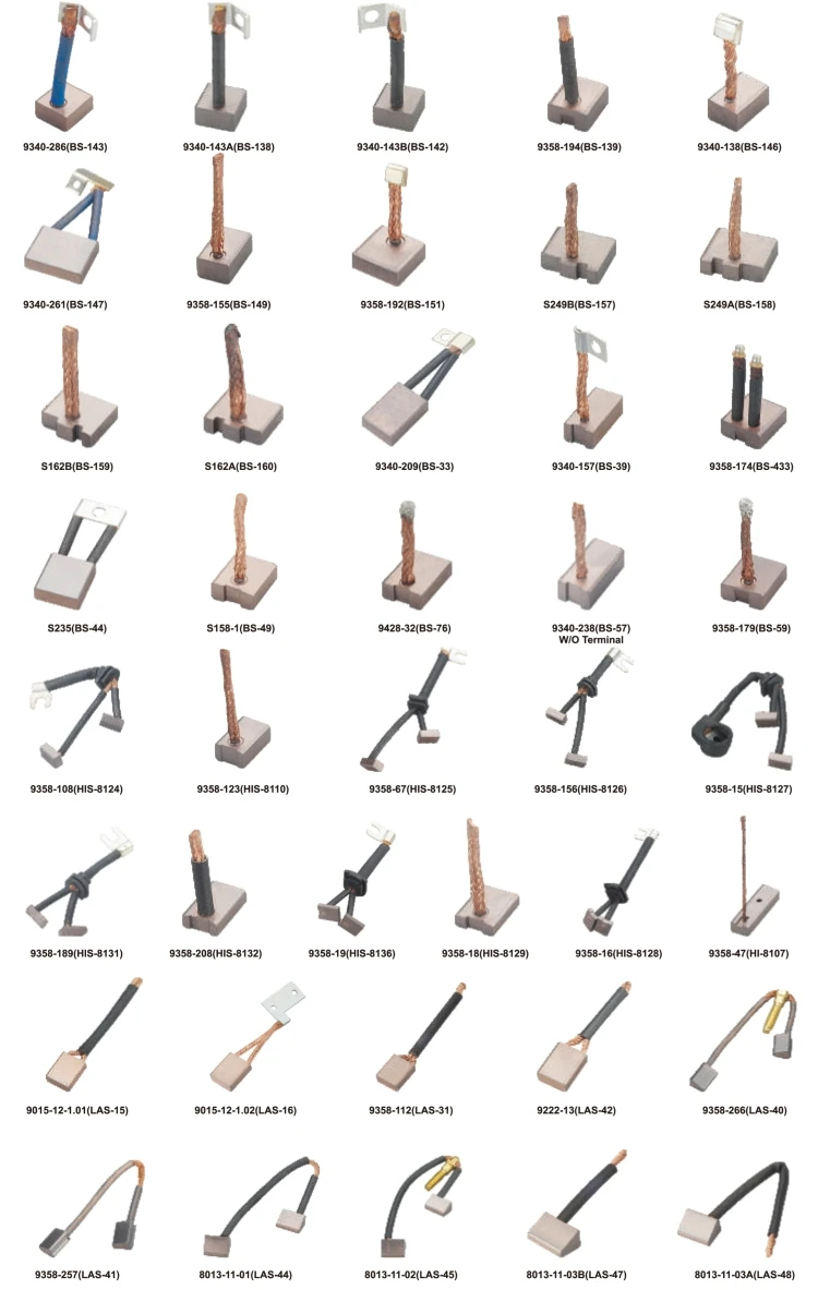 Bsx144 689142 Starter Carbon Brush With Pigtail For Car Starters