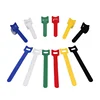 Heavy duty reusable adjustable nylon cable tie and injection hook soft back to back roll hook and loop tape