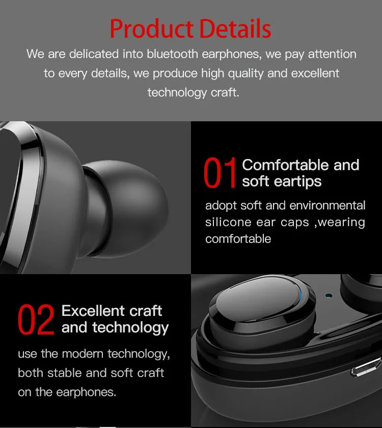 2020 New Wireless Earbuds 10 Years ODM & OEM Manufactory 3C Mobile Phone Accessories Wireless Headphone Sport Bluetooth Earphone