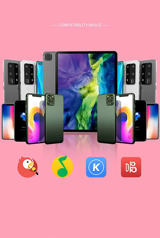 MC-001 Wireless BT Speaker Microphone Amazon New Product K Song Artifact 5W TYPE-C Condenser Microphone - ANKUX.COM
