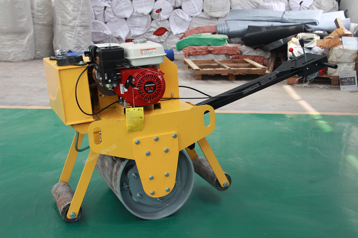 汽油柴油振动式压实机/小型发动机-手动 (草坪用单轮振动压路机