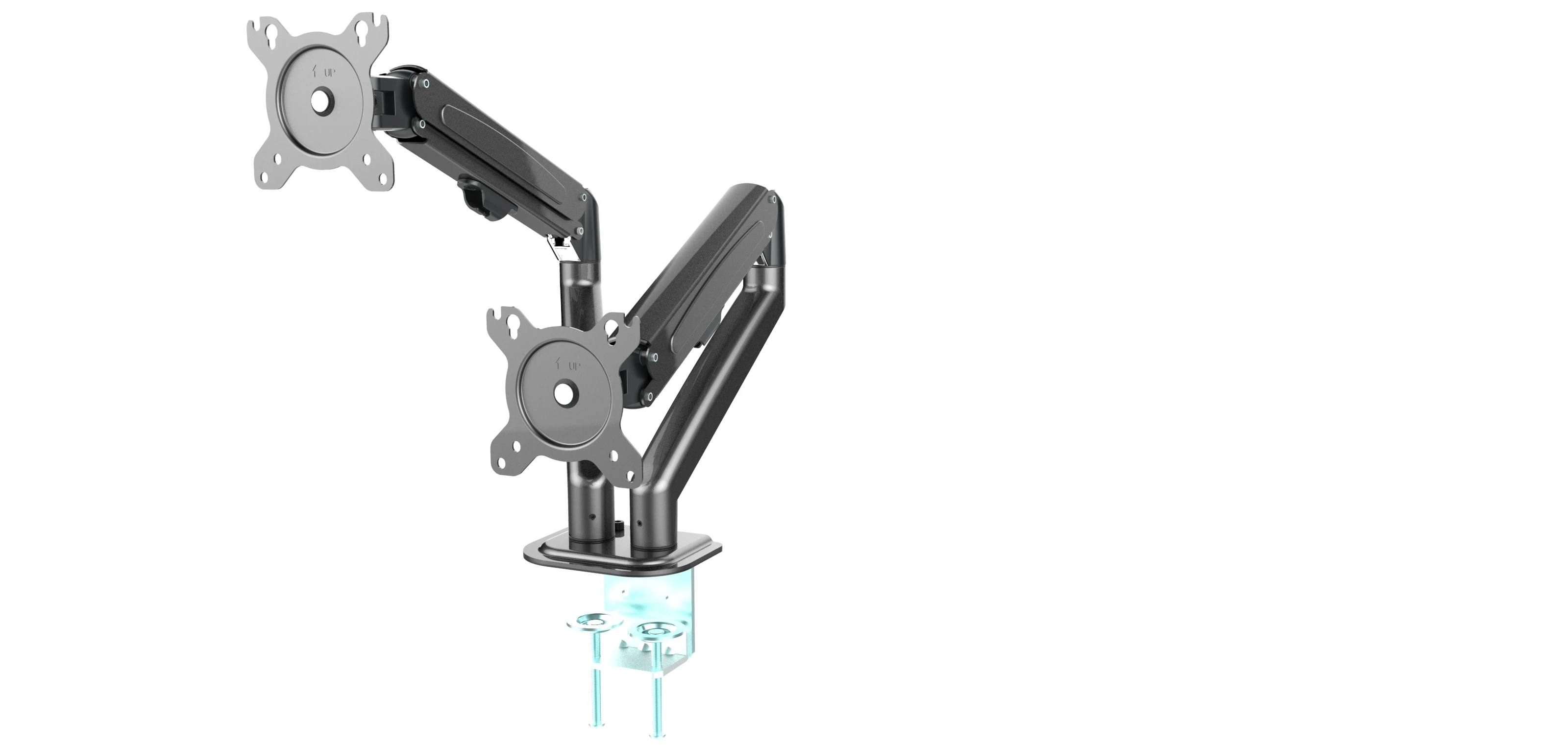 Computer Monitor Arm Mount Dual Arm Computer Desks Buy Monitor Holder