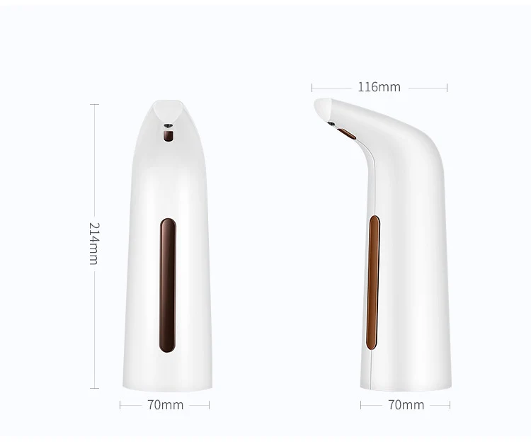 Ce Rohs White Silver 400ml Electric Automatic Auto Touch Free Hand