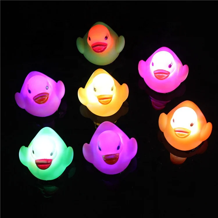 Free Samples Water Activated Glow Light Up Yellow Led Floating Duck For