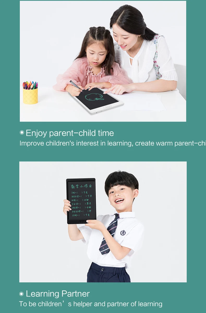 Erasable Notepad Partial Delete Writing Board 10 Inch Writing Tablet for Kids Digital Drawing Learning Toys