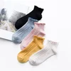 Women's cotton lace boot curling socks thin shallow mouth ankle socks
