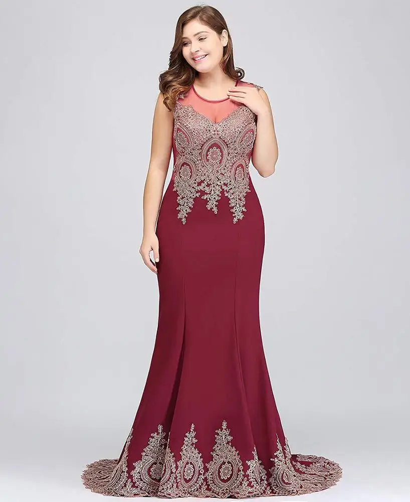 Droship Robe De Mariee Dentelle Muslim Appliques Lace Mermaid