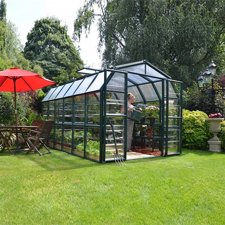 One one Home Garden Aluminum Frame PC Green House / Mini Green House/Greenhouse for Sale