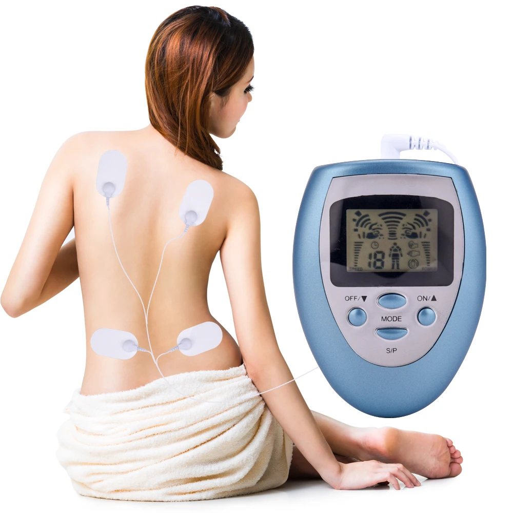 LCD Screen Pain Relief Electric Therapy Pulse Muscle Stimulator Battery Powered Health Care 8 Modes TENS Body Massager.jpg