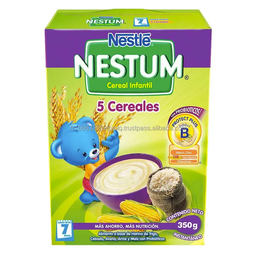 Nestle Nestum Junior Cereal,3 Cereals - Wheat,Corn & Rice,Made For ...