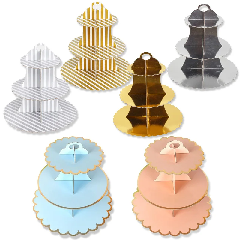 Three Tier Gold Modern Custom Design Home Decoration Afternoon Tea Display Paper Cake Stand For Wedding Buy Modern Cake Stand Home Decoration Cake Stand Display Custom Design Cake Stand Product On Alibaba Com