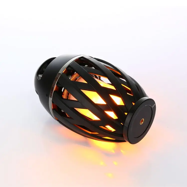 New arrival outdoor portable bright led flame lamp bluetooth speaker - ANKUX.COM