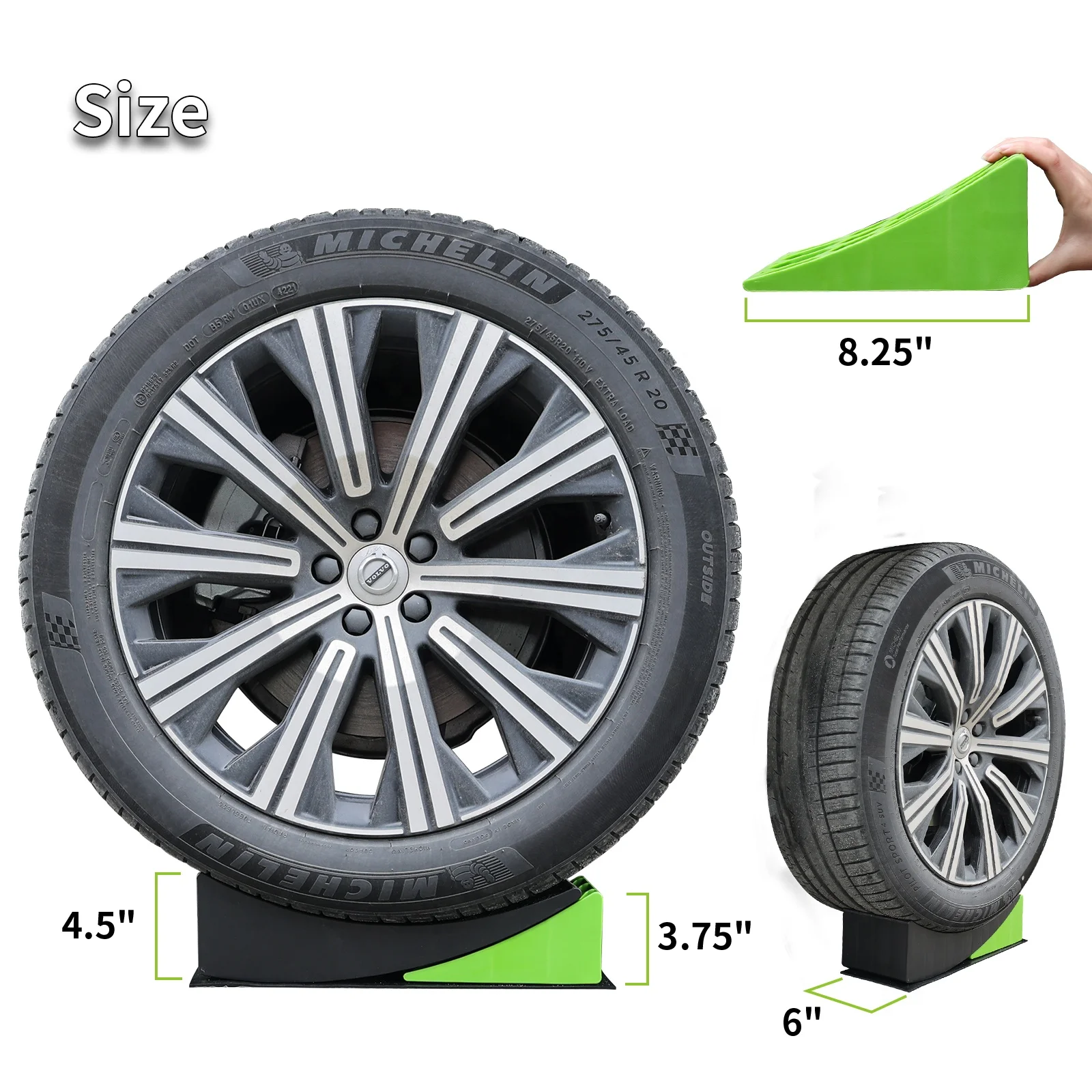 S202 Rv Leveler,Camper Leveling Blocks 2 Packs For Dual Axle Tandem