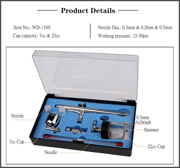 LinhaivetA tattoo machine airbrush kit facial air brush tanning mini spray gun