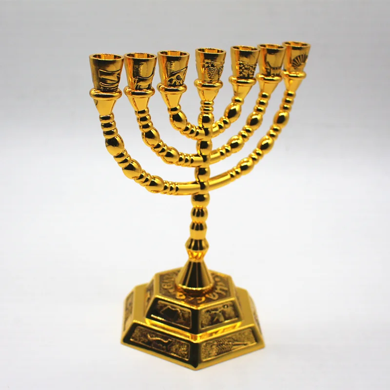 Jewish Menorah Candle-holders Religions Candelabra Hanukkah ...