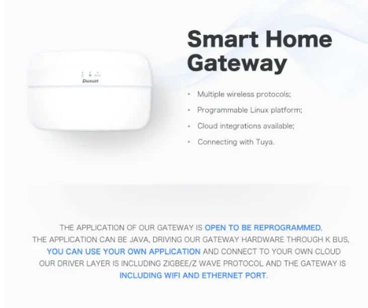 DUSUN Smart Hub Zigbee BLE Zwave Wifi LTE-M Hub develop firmware bluetooth mesh iot gateway - ANKUX.COM