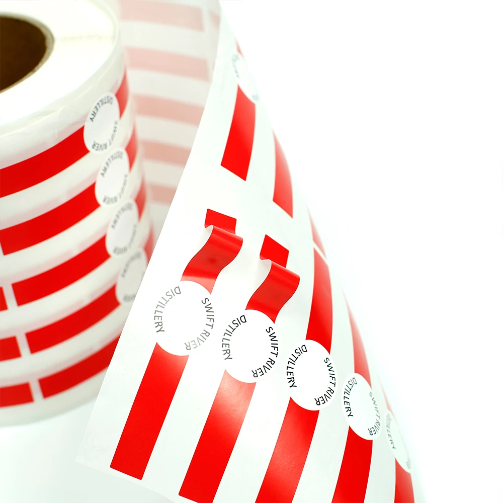 Custom Waterproof Glossy Laminated Paper Roll Printed Honey Jar Tamper