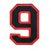 High Quality Custom Iron On Embroidery Number Patch 2 3 4 5 7 9 for Sports Wear