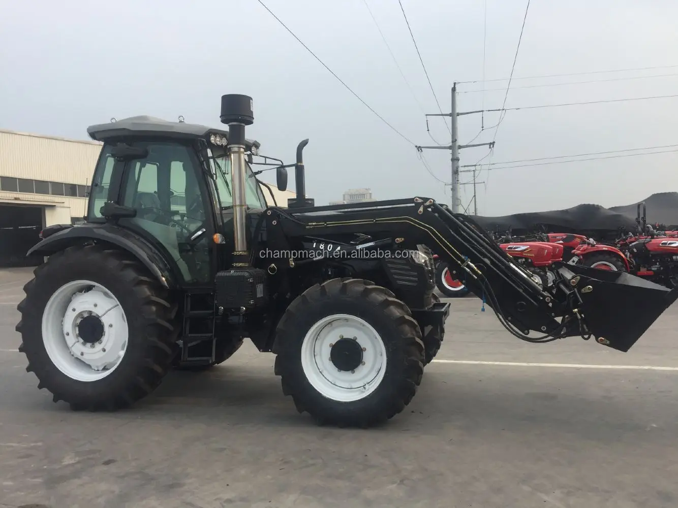 Cheap Best 100180hp Farm Tractors With Front End Loader And Back Hoe