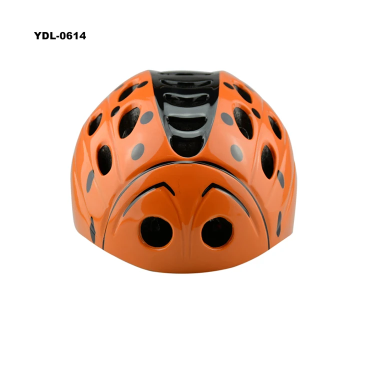 orange kids bike helmet
