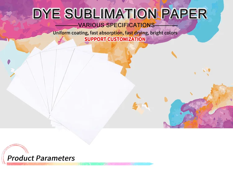 100 Sheets Dye Sublimation Paper A4 Sublimation Paper Sublimation Inkjet Paper Price for Ceramic Glass Wood Rock Metal
