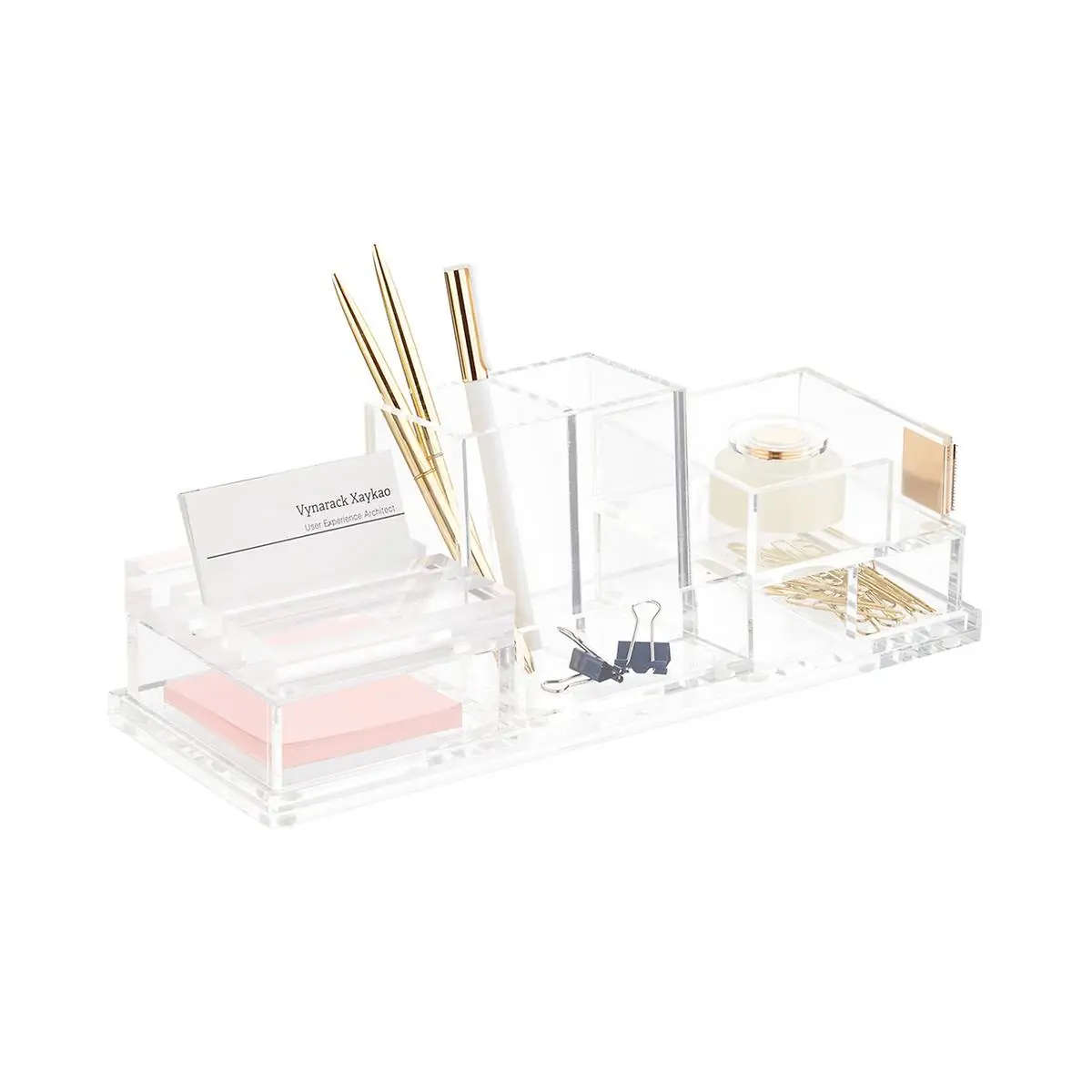 lucite desk blotter