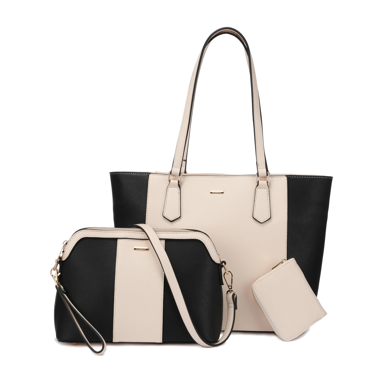 

BRAND LOVEVOOK 2020 NEW HOT SALE fashion pu leather three-piece tote handbags Delicate design handbags for women, Customizable