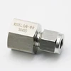 Stainless steel double ferrule 8mm od metric female thread M20*1.5 SS compression tube fittings