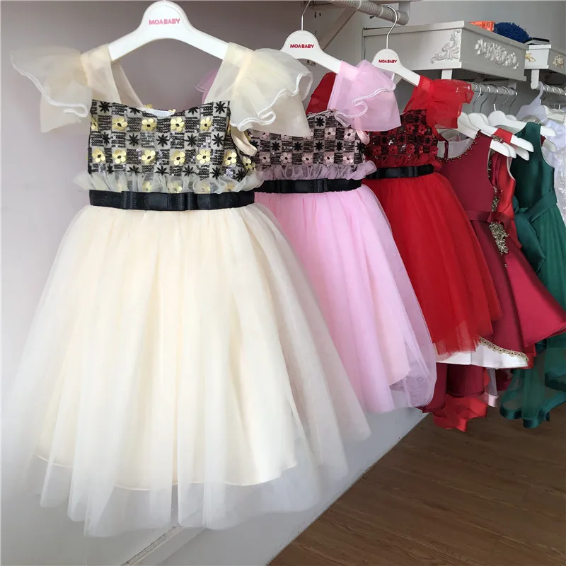 Wholesale Clothes Children Short Sleeves Boutique Dress Turkey Istanbul