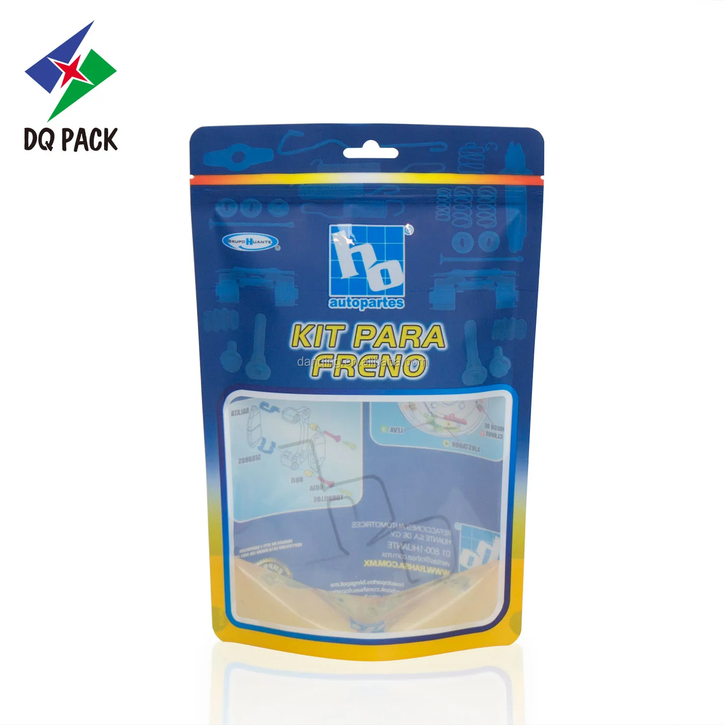 DQ PACK Alox PET Soup Retort Stand Up Pouch With Window