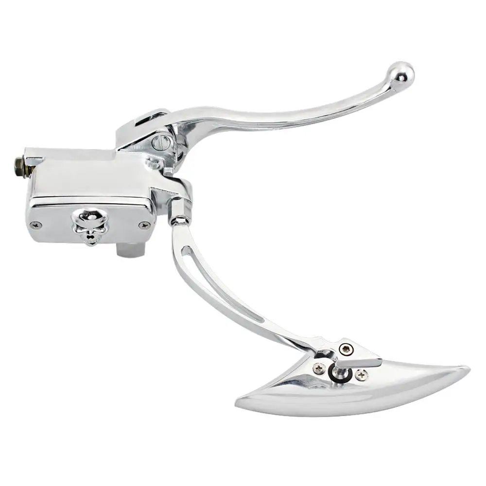 Motorcycle Chrome Hydraulic Clutch Brake Lever Master Cylinder w/ Rearview Mirror Fit For Honda SHADOW STEED 600 400VT 600VT 750