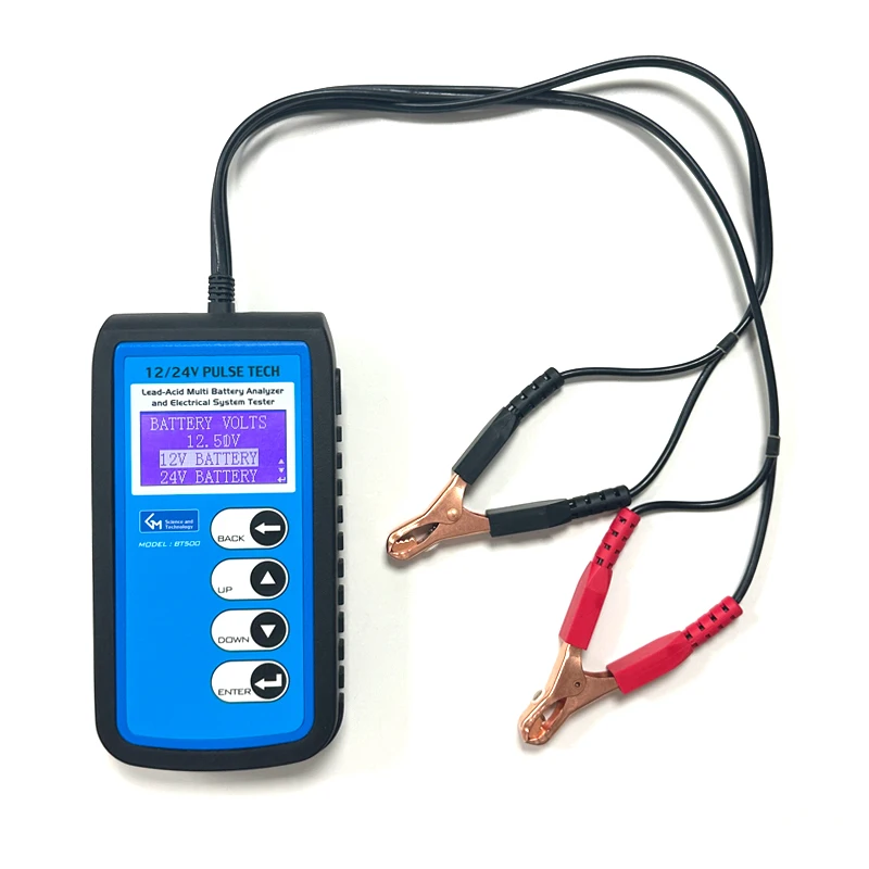 12v 24v Car Battery Tester Lead-acid Battery Analyzer Bt500 High ...