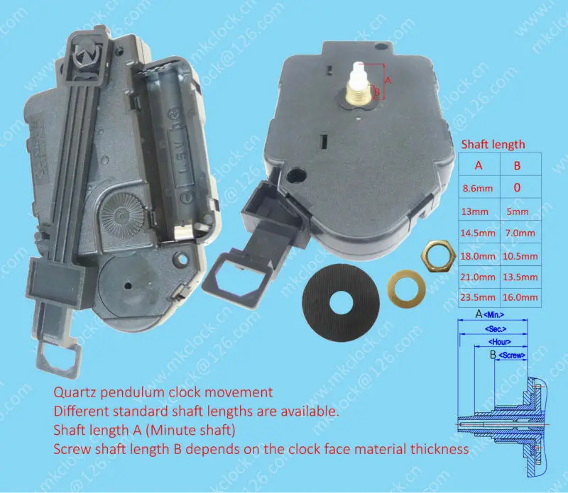 Quartz clock pendulum mechanism pendulum clock movement pendulum clock
