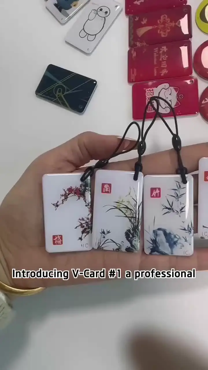 V-CARD Custom Printed NFC213 Chip RFID Epoxy Card 125KHz Access