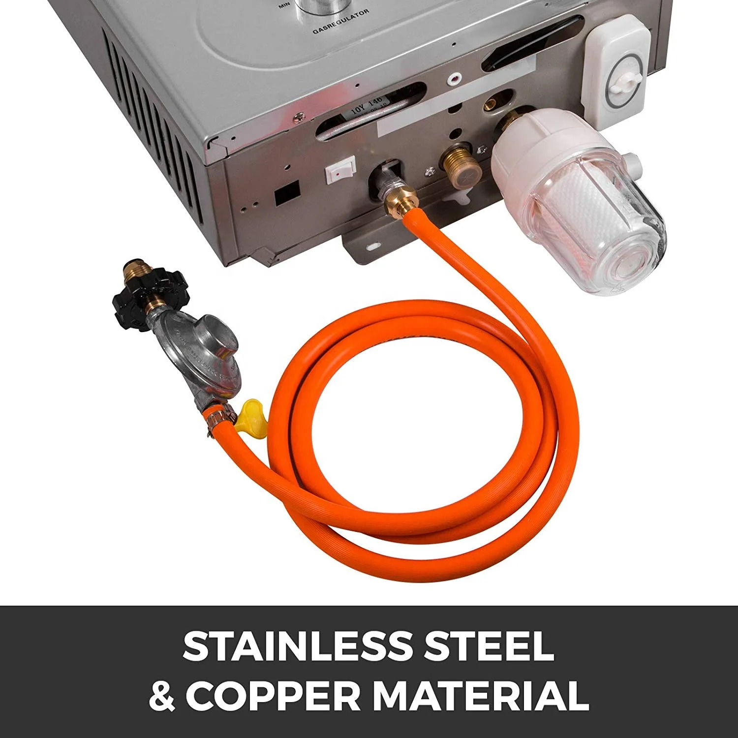 18l Propane Hot Water Heater 36kw Tankless Instant Boiler Stainless Gas