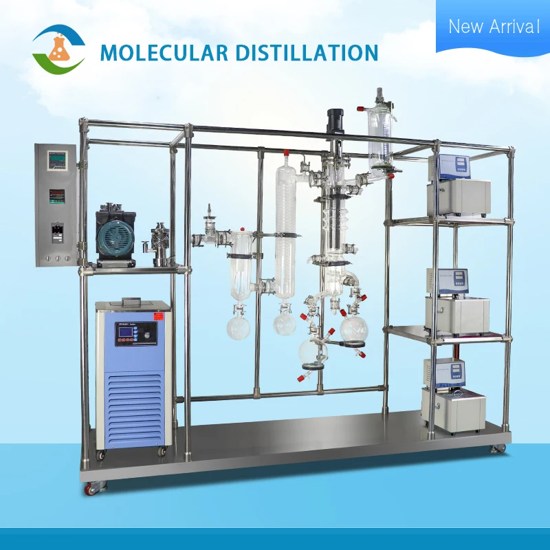 High Efficiency Wiped Film Short Path Molecular Distillation