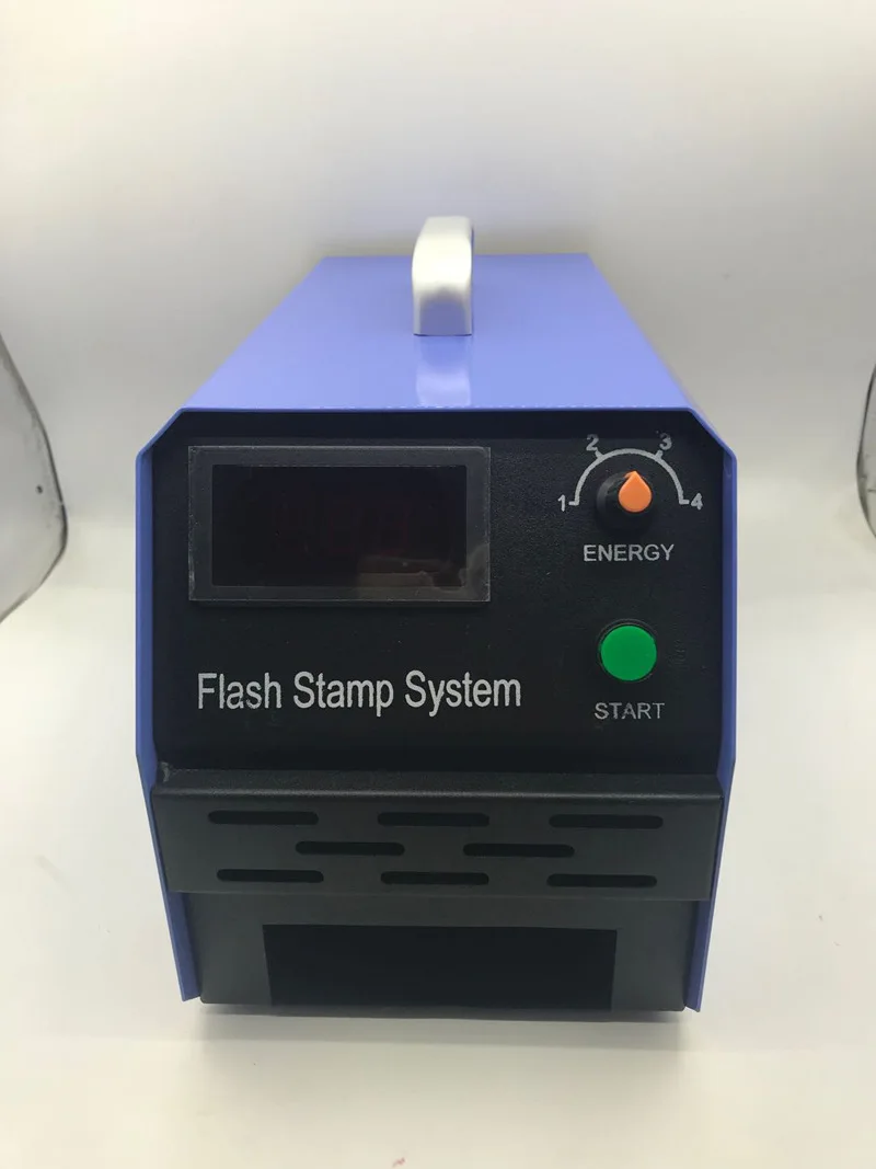 Intelligent Digital Display Double Tube Glass Office Thermal Stamp Machine SXSG Model Flash Stamp Making Machine Photosensitive