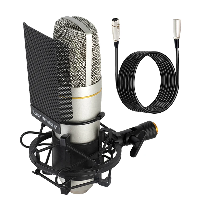 ZX-89 Live Streaming XLR Condenser Mic for Podcasts, Recording
