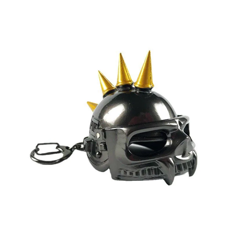 PUBG Pan Keychain Cosplay Prop – Metal Level 3 Helmet Backpack