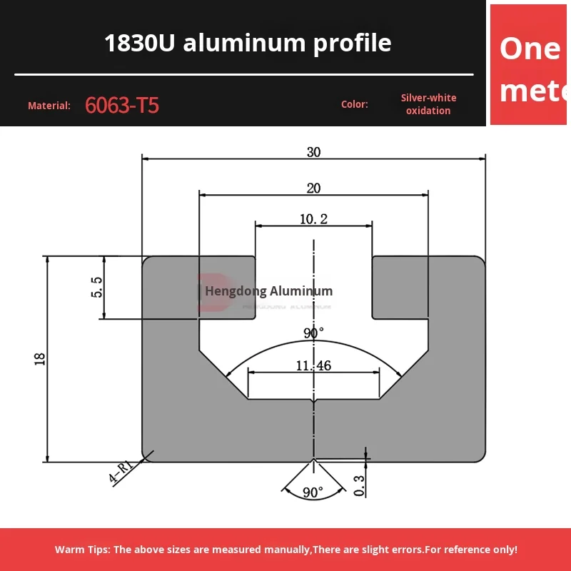 1830U Aluminum Alloy Profile Guide Rail Industrial 1830C Type Manipulator Fixture for Door for Door Application supplier
