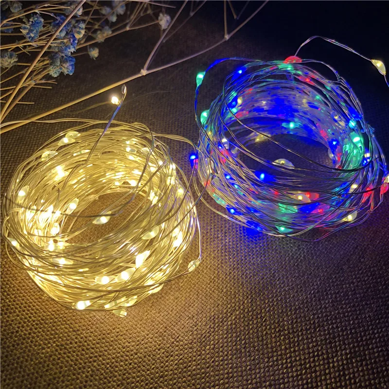 Decorations Home 2020 New Year Garland Fairy String Light for Ornaments Christmas Tree Decoration Kerst.