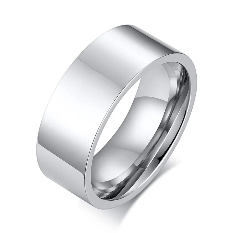 Stainless Steel Plain Comfort Fit Ring Men's Wedding Band New Wholesale 