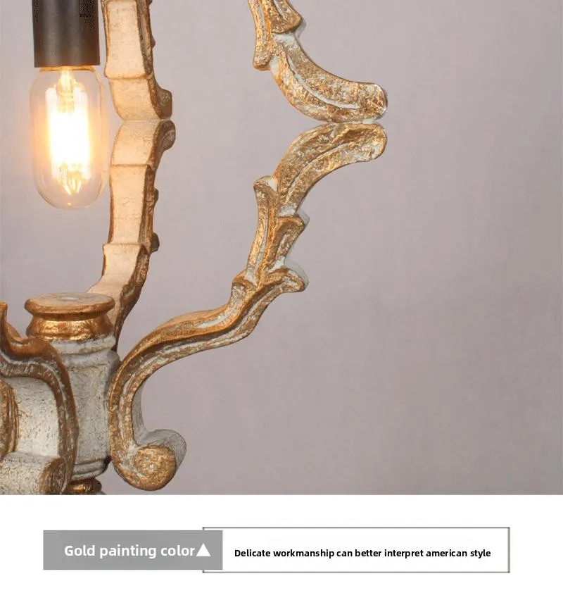 product french country style gold plated single head pendant light medieval rural entrance hallway lighting chandeliers pendant lights-13