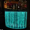 New design led light bar counter / illuminated table / led illuminated furniture reception table