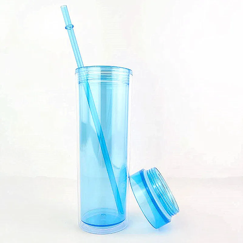 16oz Plastic Tumblers Lids And Straws Reusable Tumbler With Straw